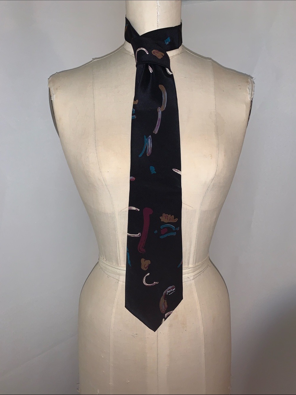 New vintage dead stock Peter max/ neo max silk tie 1990’s